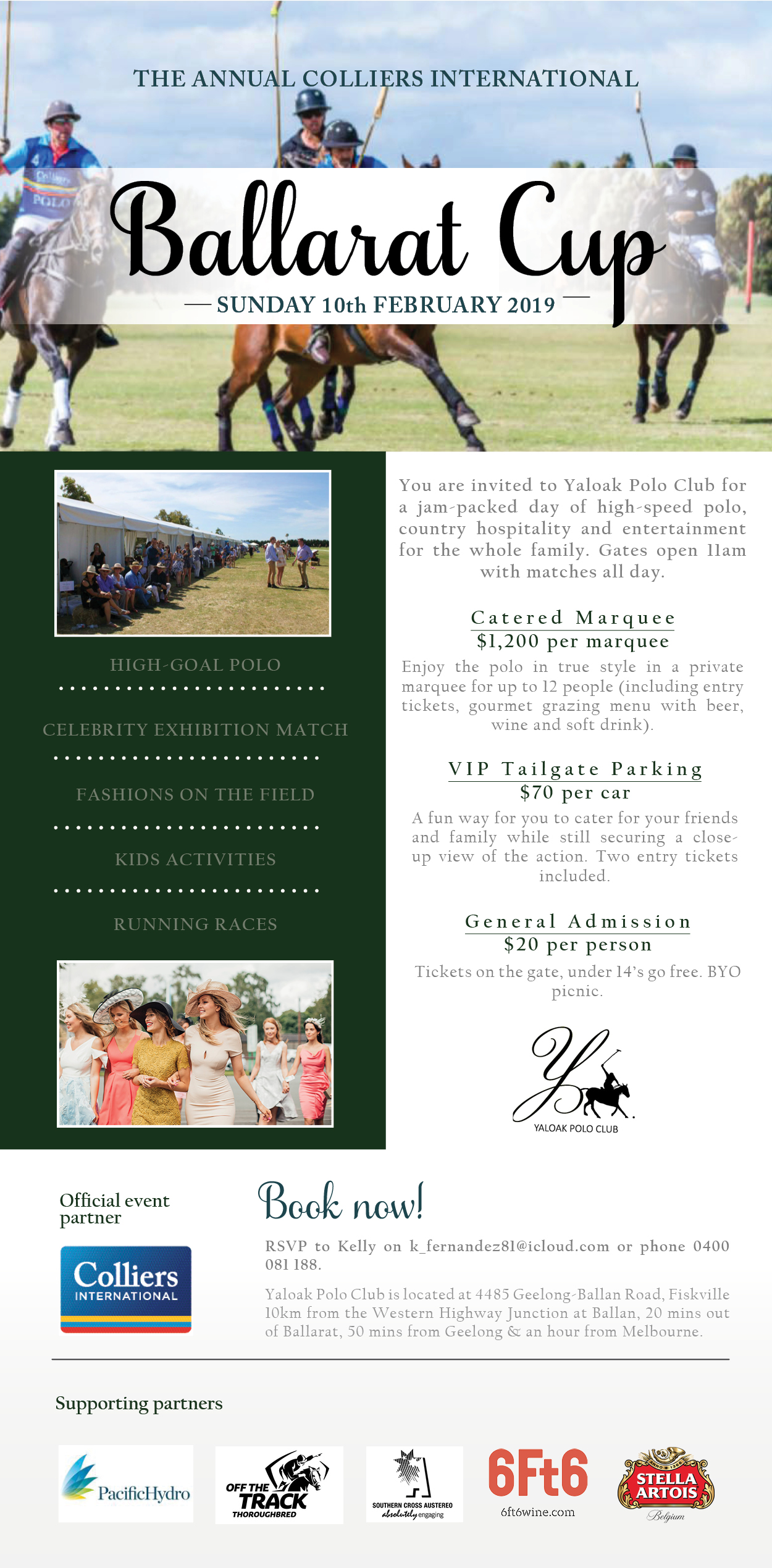 Ballarat Cup Day 2025 Calendar Romy Vivyan